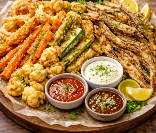 DUO TEMPURA VEGETABLES AND SAMBAZA